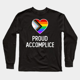 Progress Flag Queer Accomplice Long Sleeve T-Shirt